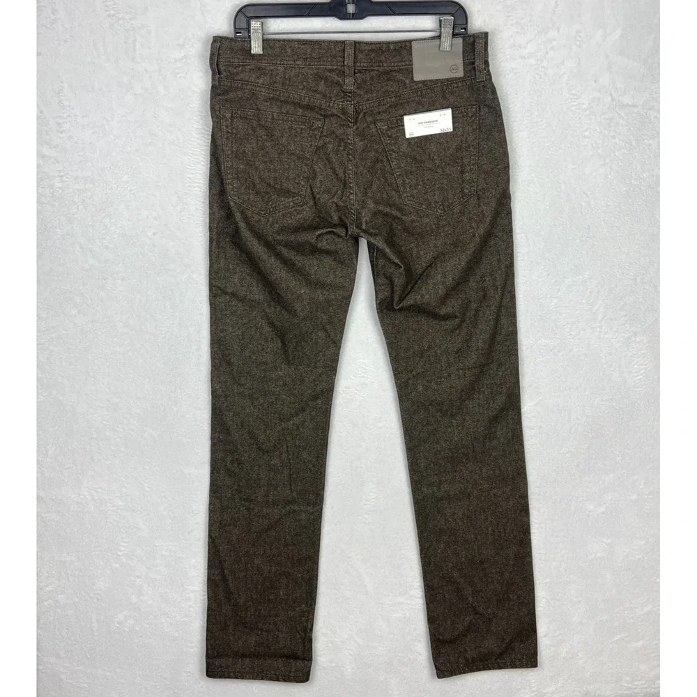 Adriano‎ Goldschmied Graduate Jeans Mens 32x34 New Tailored Leg Brown Straight